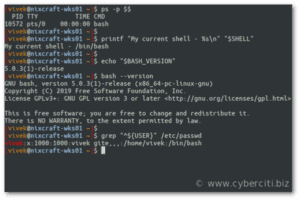 Chii chinonzi default Linux shell? - Mundobytes