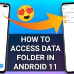 ¿Cómo puedo acceder a mi carpeta de datos en Android?