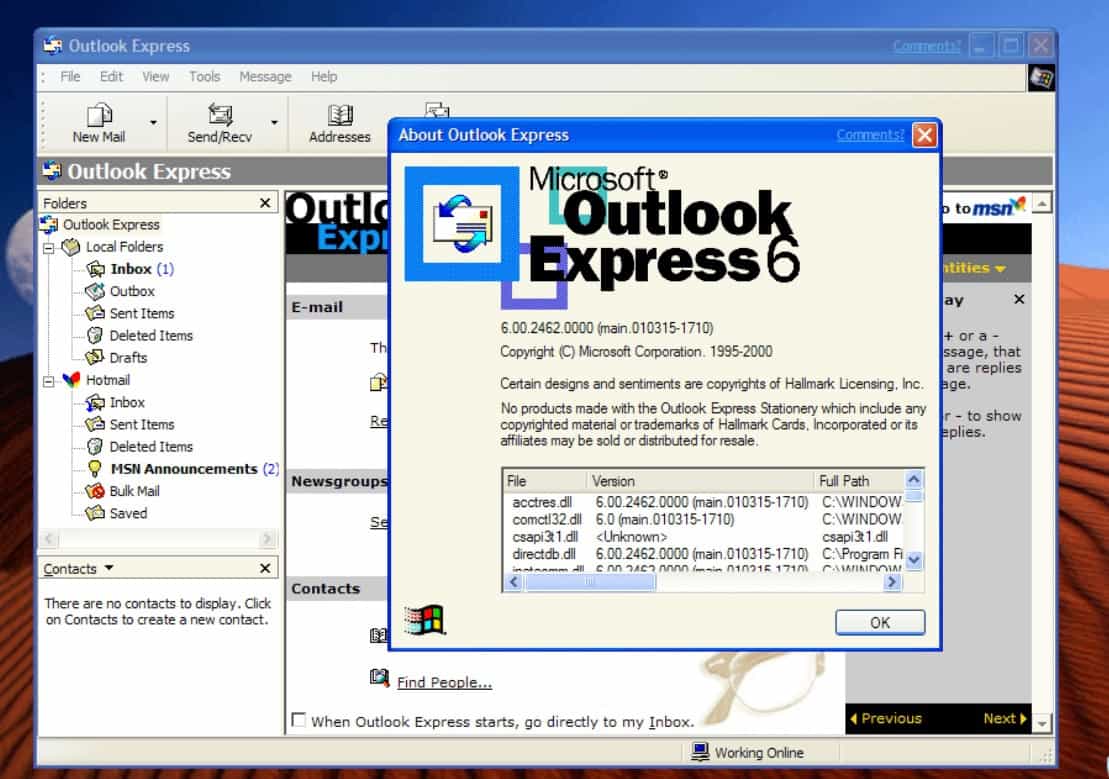 Outlook Express: Descargar y utilizar en Windows 10/8/7