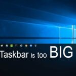 Windows 10: ¿Por qué la barra de tareas es tan grande?