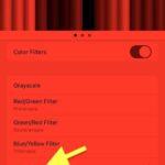 ¿Cómo puedo eliminar el filtro rojo del iPhone?