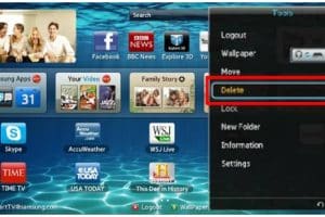 ¿Cómo puedo eliminar una aplicación de mi Samsung Smart TV?