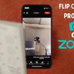 ¿Cómo se puede voltear la cámara del iPhone Zoom?