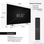 ¿Cuánto pesa un televisor Samsung de 82 pulgadas?
