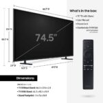 ¿Cuánto pesa un televisor Samsung de 75 pulgadas?