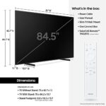 ¿Qué tamaño tiene un televisor Samsung de 85 pulgadas?
