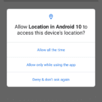 ¿Cuál es la ubicación final reconocida en Android?