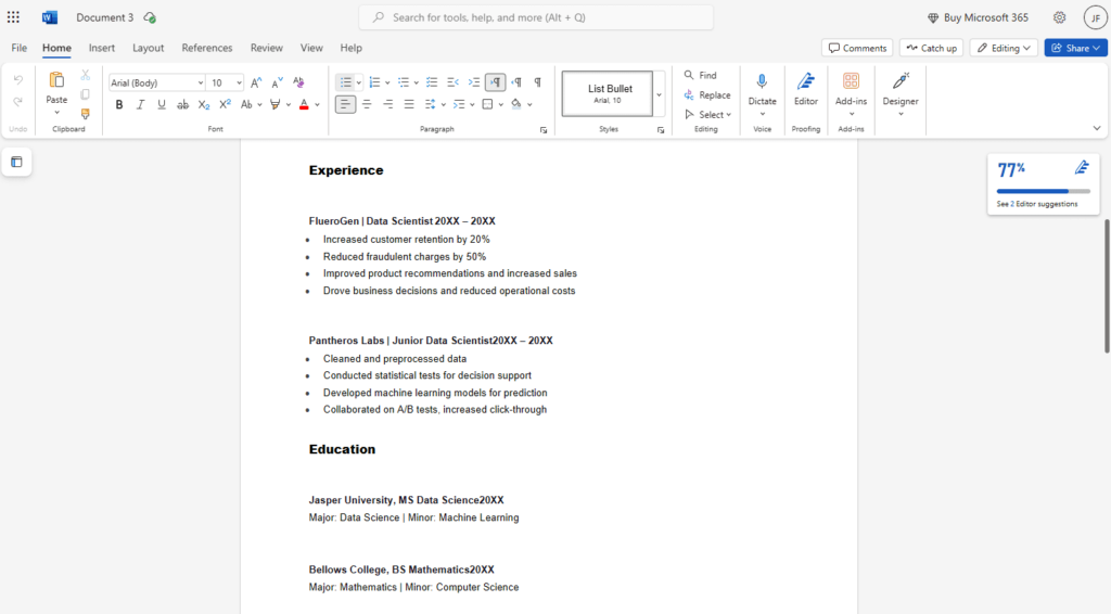 Recupere facilmente a versão anterior de um documento do Word