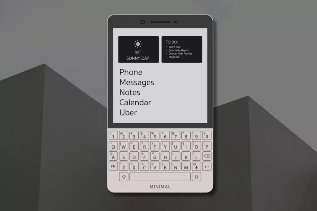 móvil e-ink qwerty