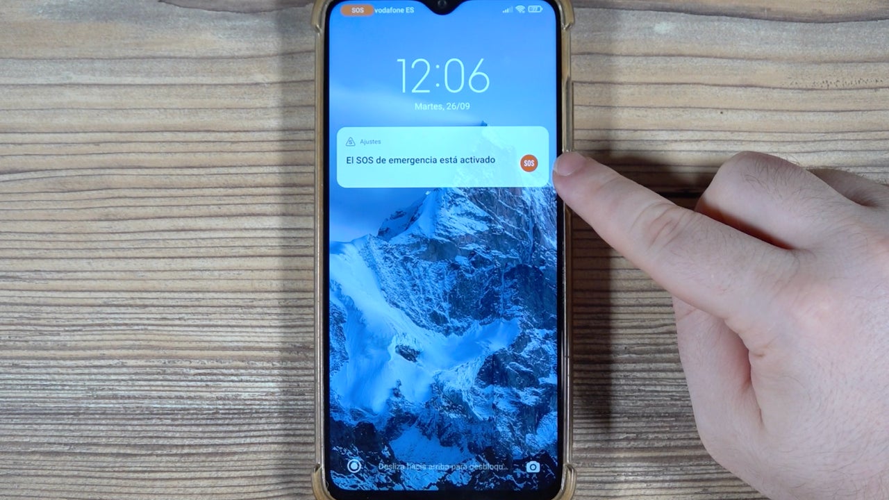 Activar llamada de emergencia en móviles