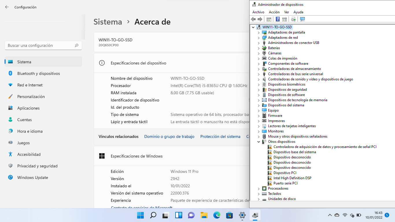 dispositivos firmware windows