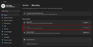 How to safely roll back to a previous version of Windows