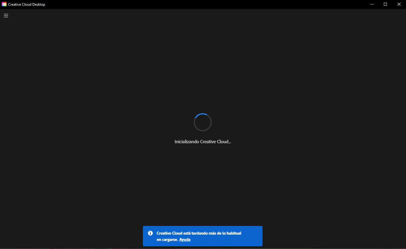 Creative Cloud no abre, se queda cargando-8