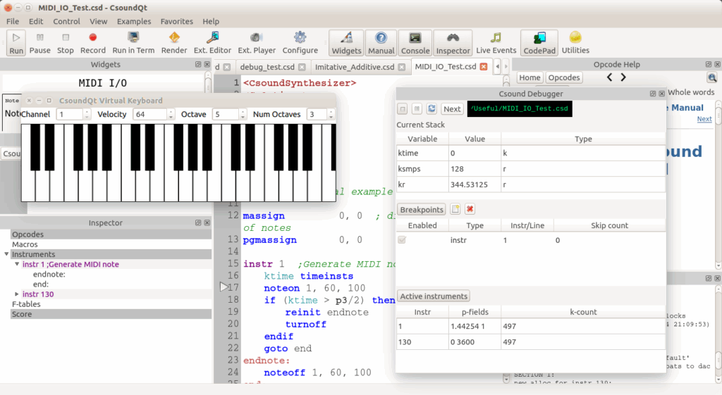 Key music languages: LilyPond, CSound, SuperCollider, Pure Data, ABC