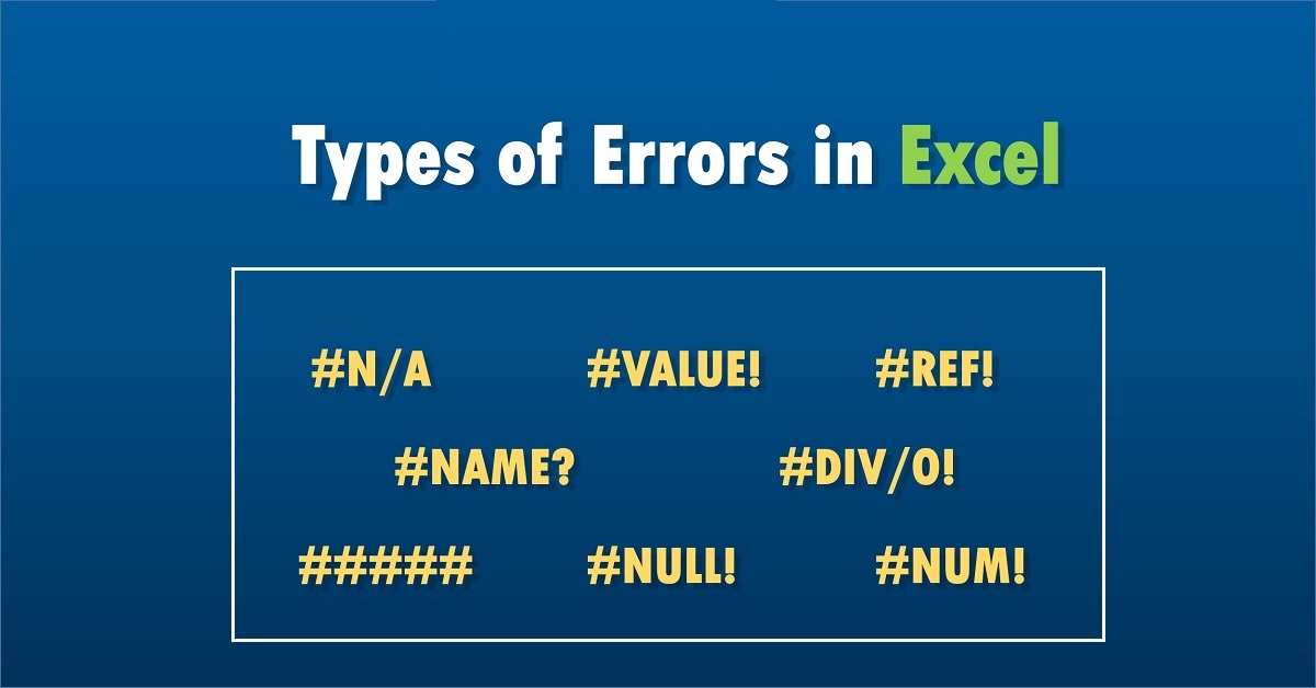 error excel