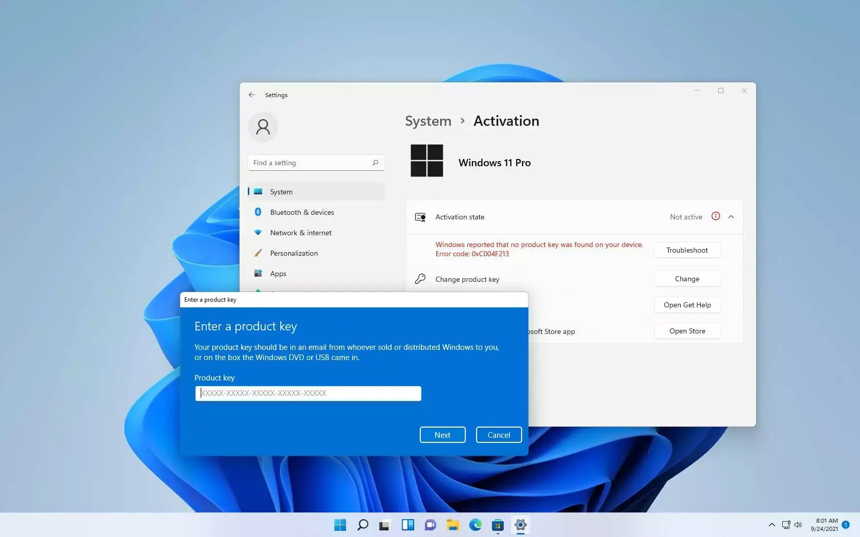 activar windows 11