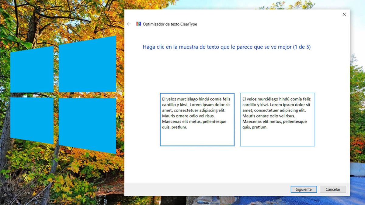 cómo activar cleartype en windows-7