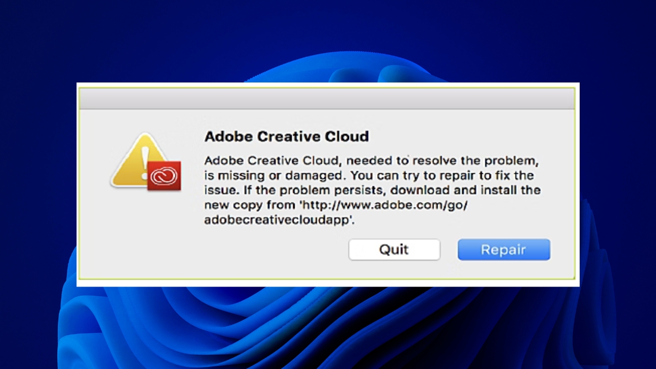 creative cloud error