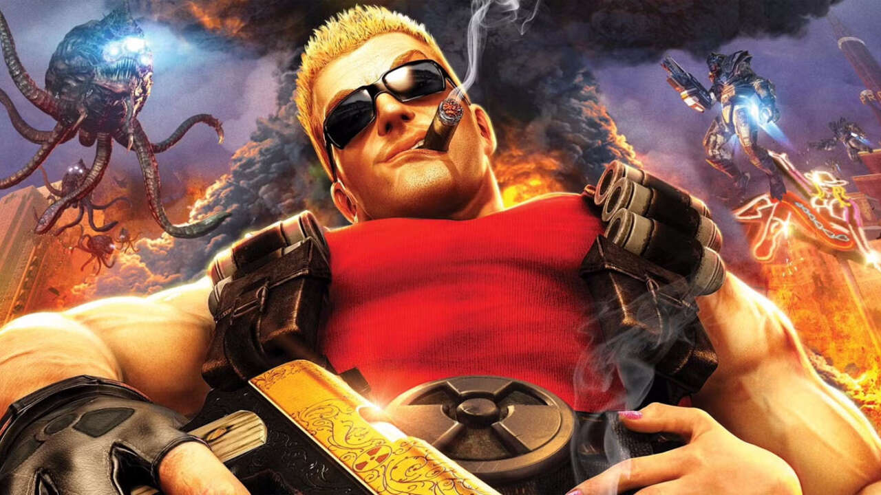 Ilustración de Duke Nukem protagonista