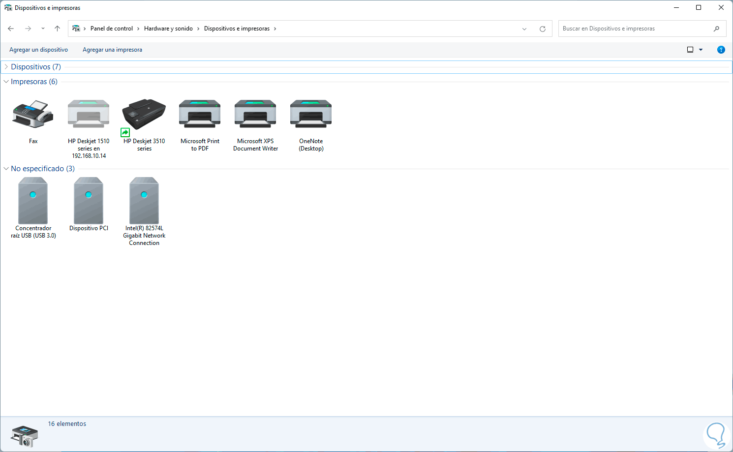 impresoras windows