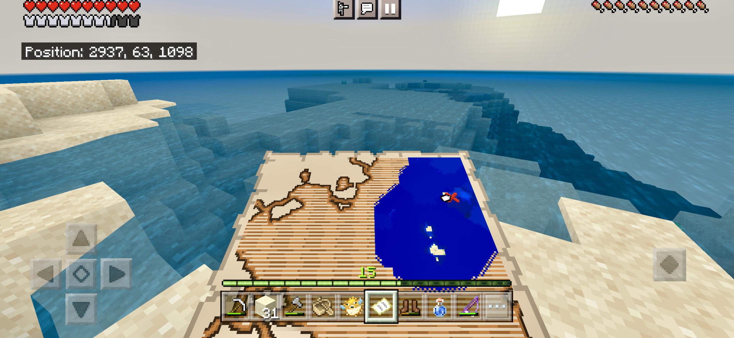 mapa del tesoro minecraft