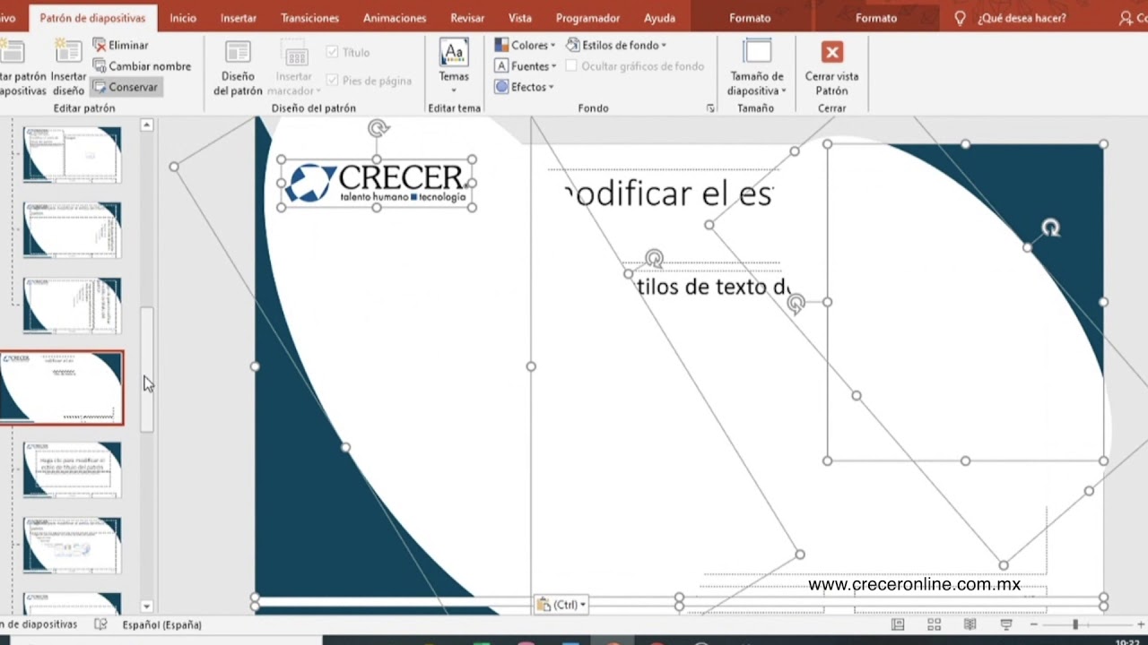 patrón powerpoint