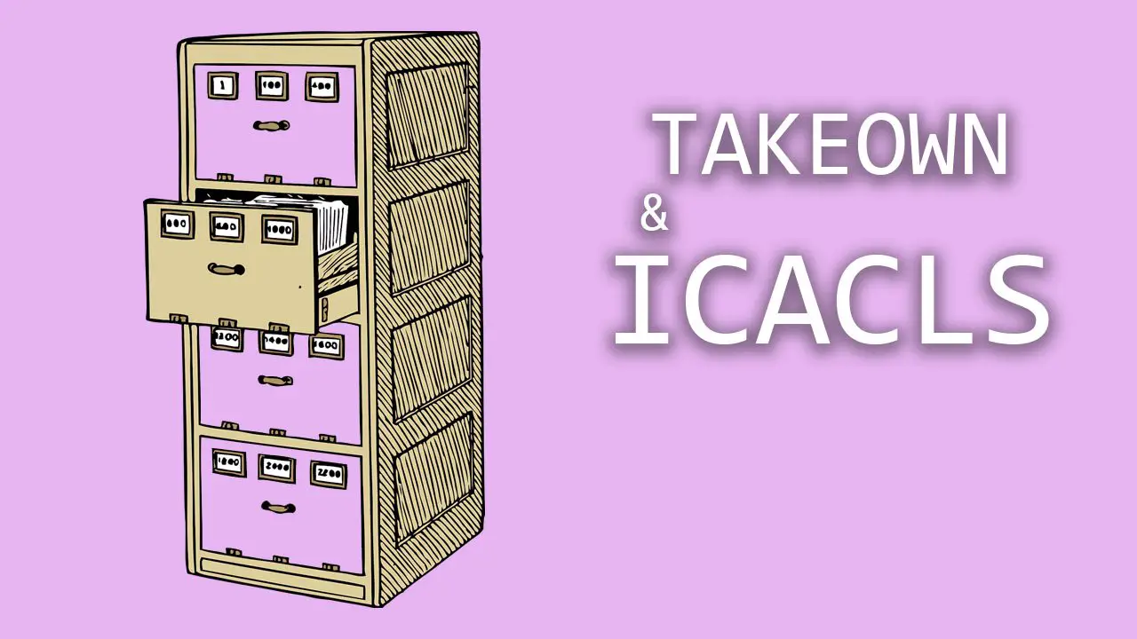 icacls y takeown