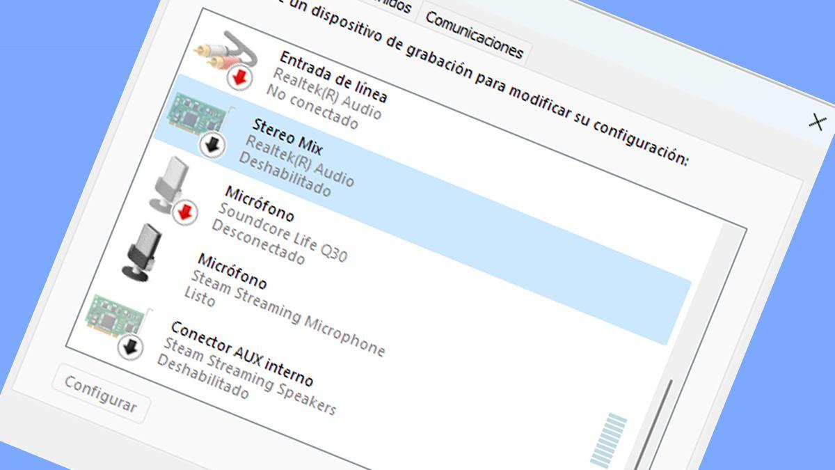 Activar entrada de micrófono estéreo en Windows 11