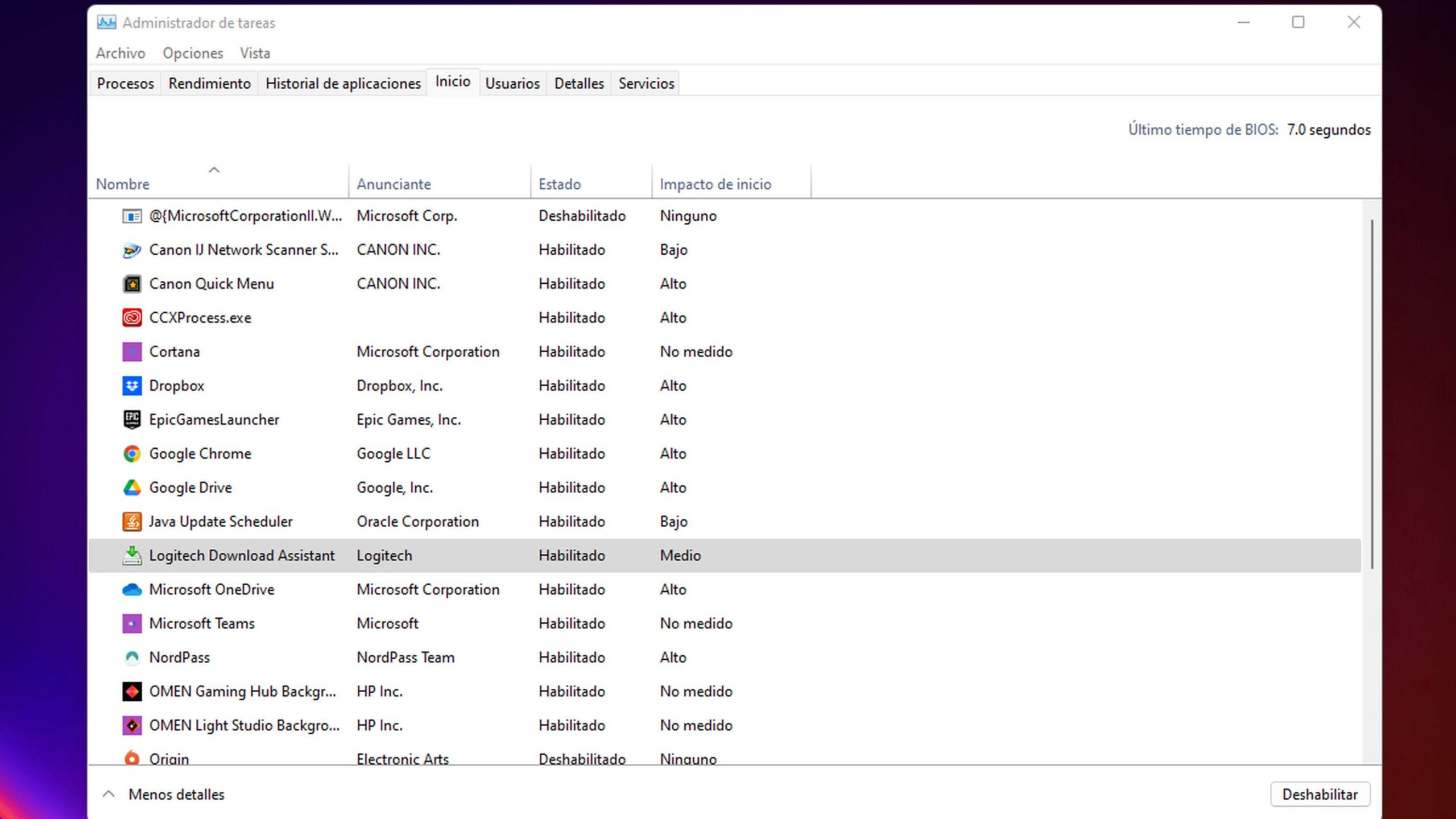administrador de tareas windows 11 modo eficiencia