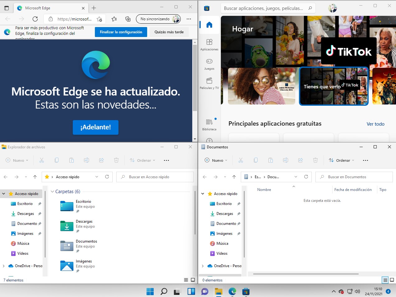 dividir pantalla en dos