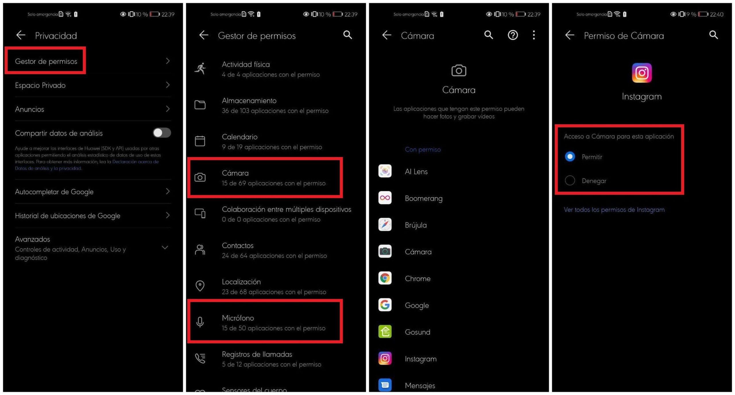 menú privacidad y seguridad Windows 11