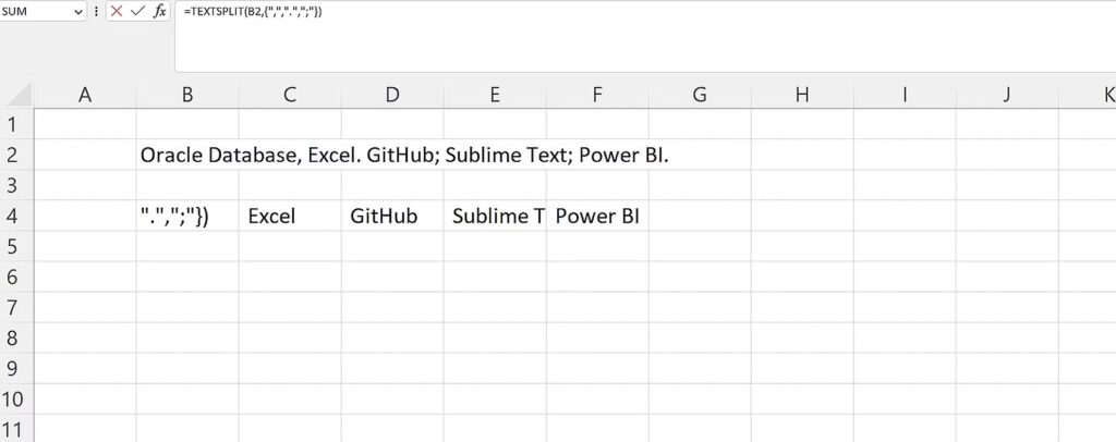 Complete guide to the TEXTSPLIT function in Excel: split text easily