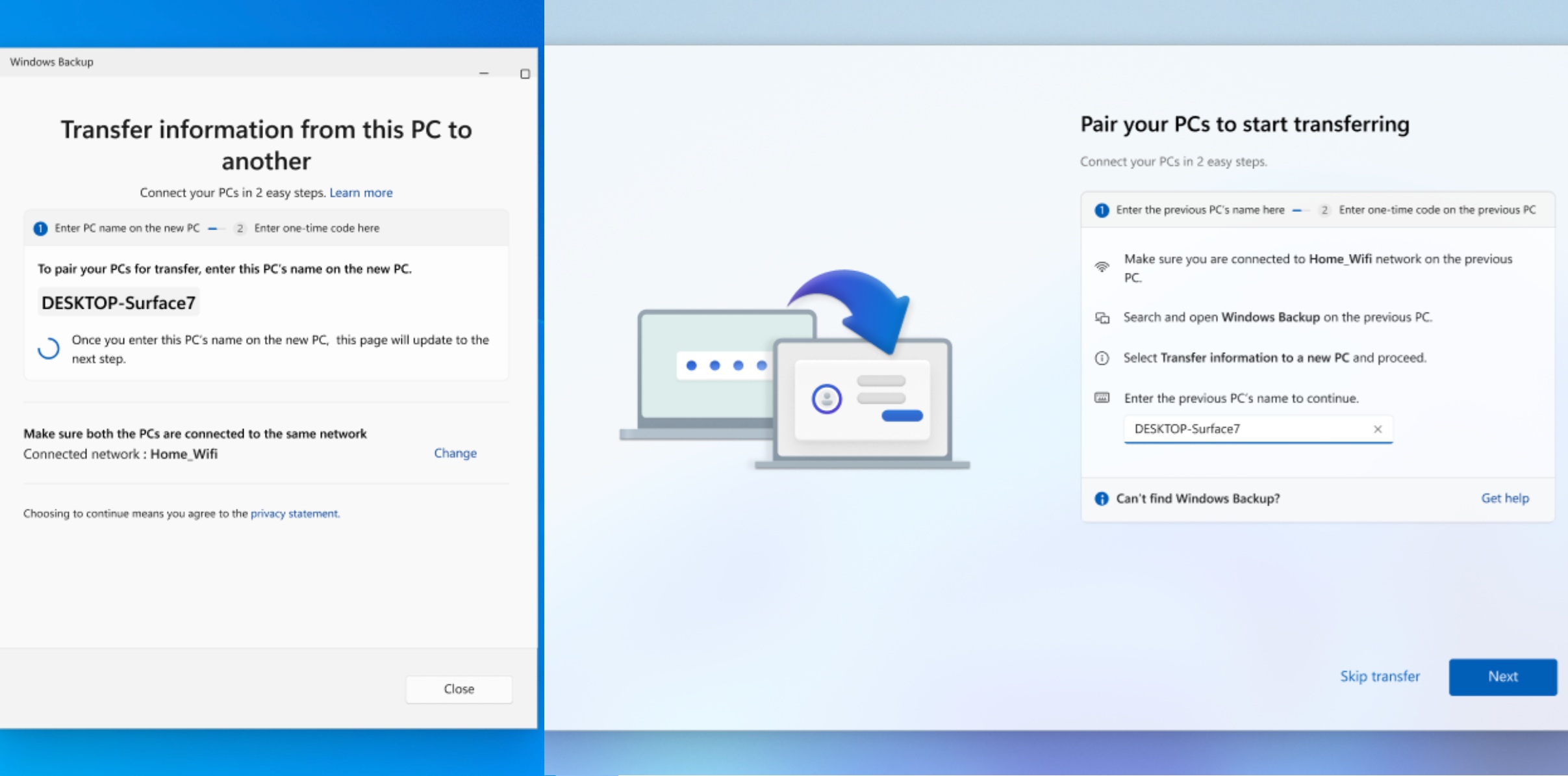 Windows Easy Transfer