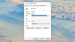 acceso directo personalizado en windows