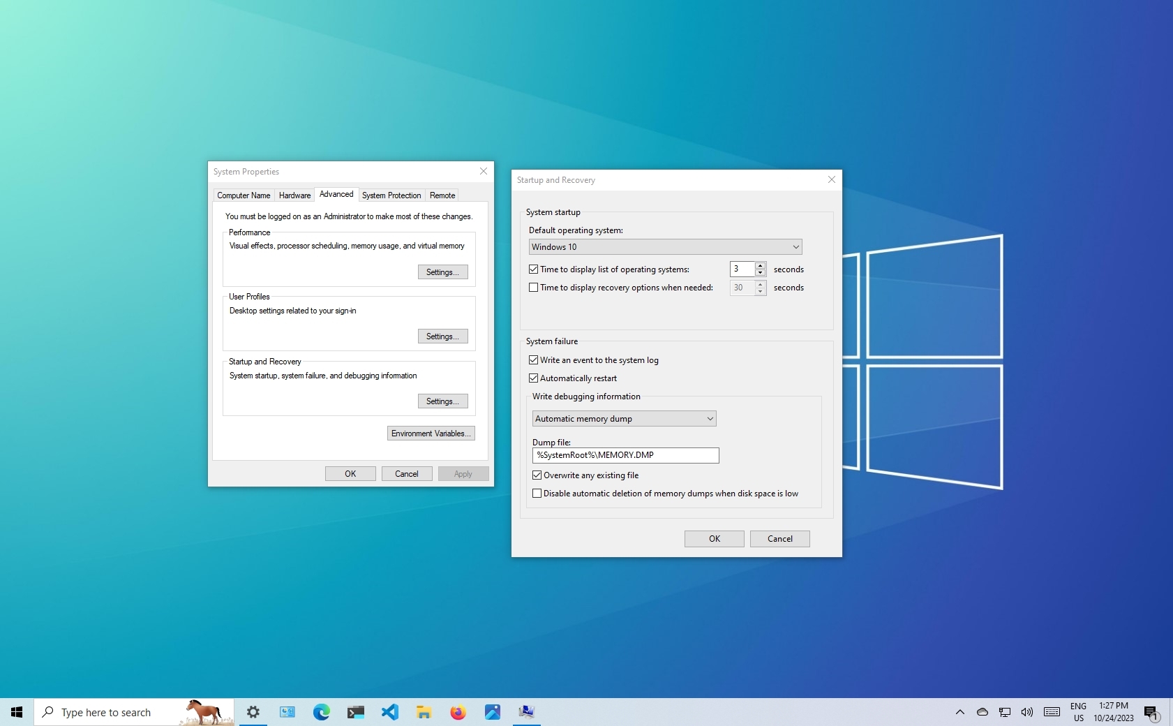 bootloader windows menu