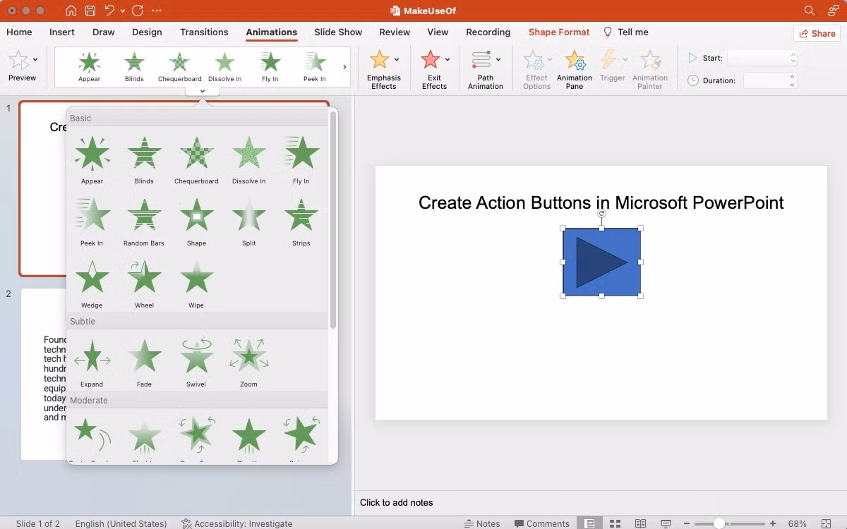 botones powerpoint