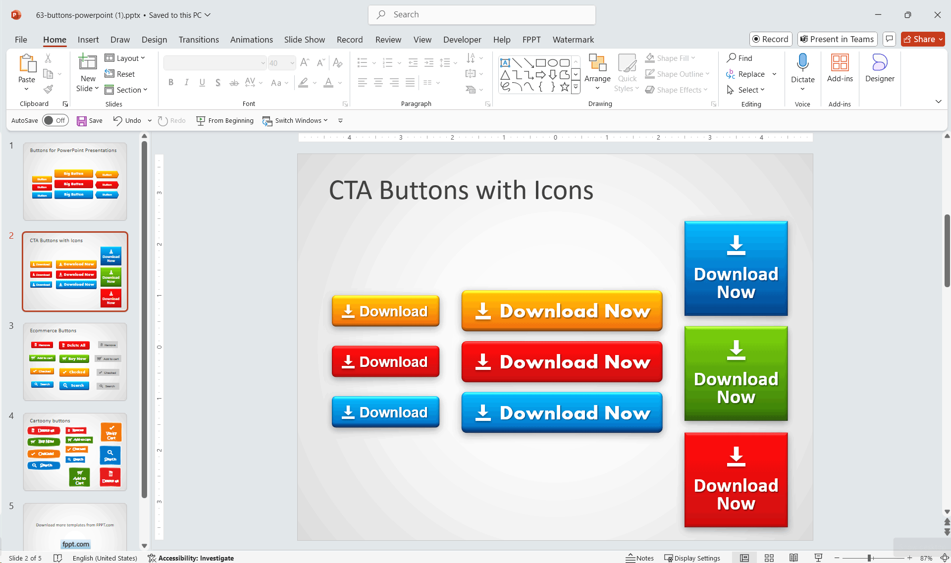 botones ppt