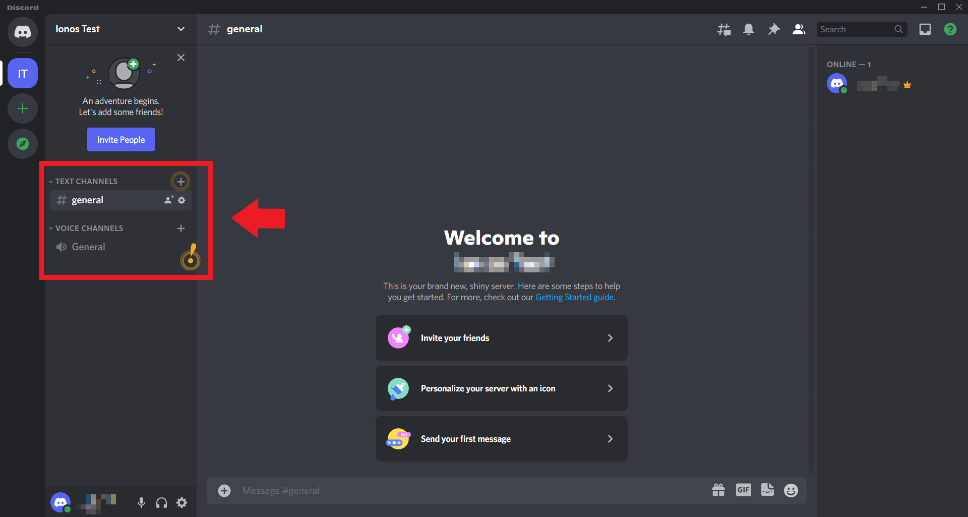 imagen de crear un servidor de Discord
