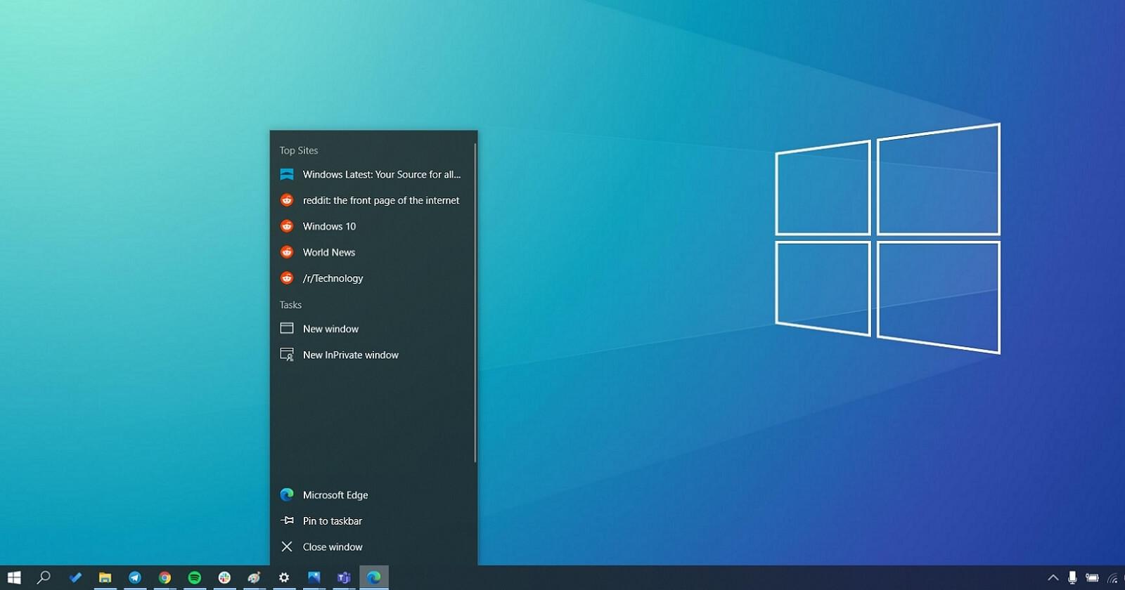 Opciones de configuración de TaskbarX