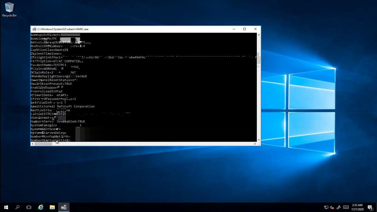 Comandos WMIC para hardware en Windows