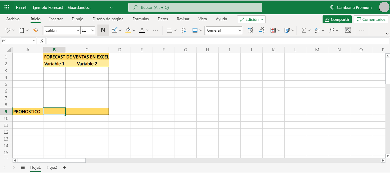 FORECAST excel