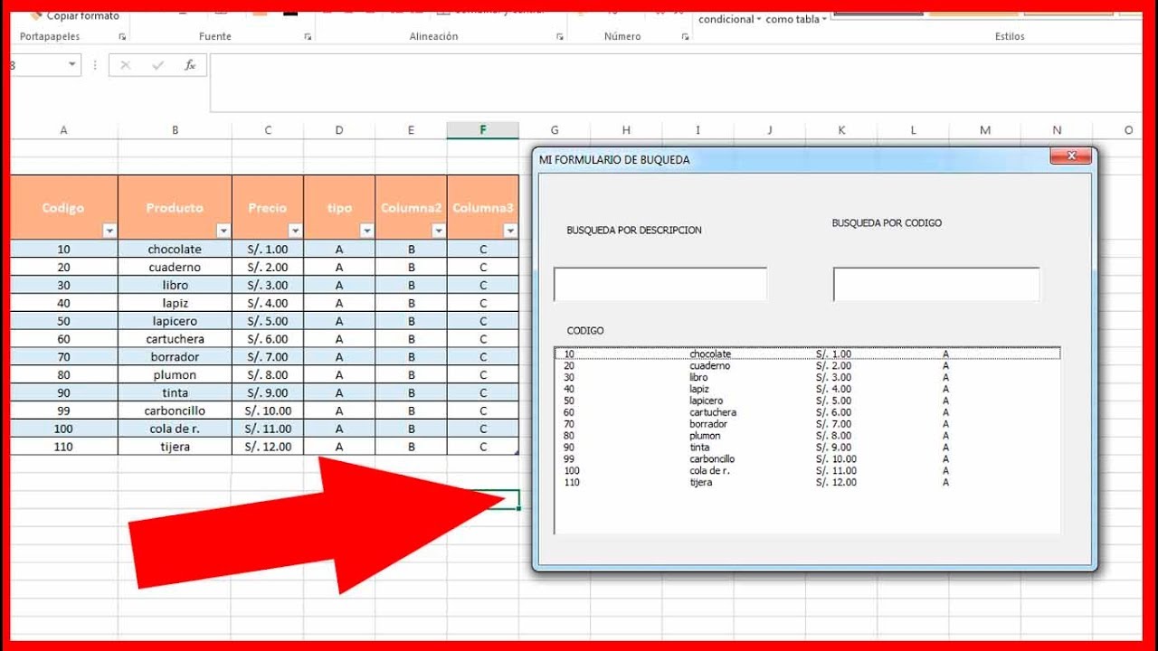 formulario inteligente excel