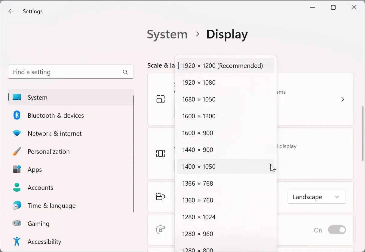 resolución windows 11