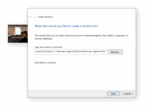 opciones /sageset:1 y /sagerun:1 del comando cleanmgr