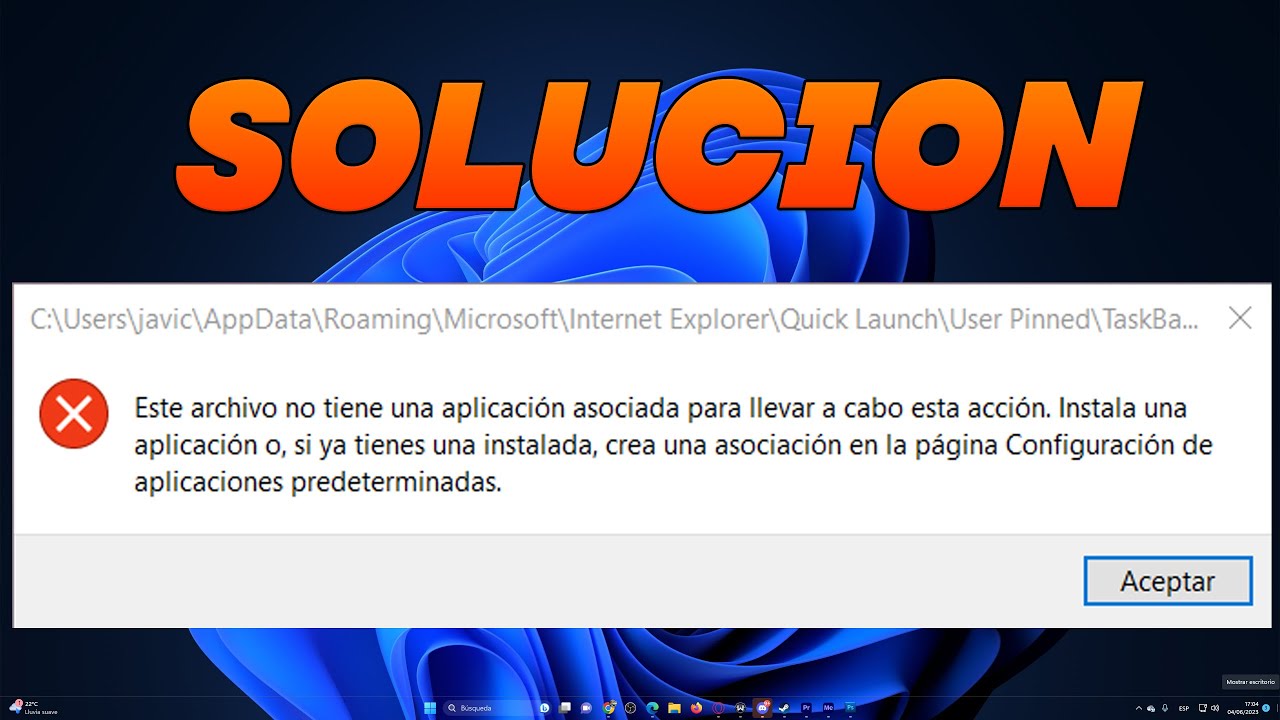 Este archivo no tiene una aplicación asociada