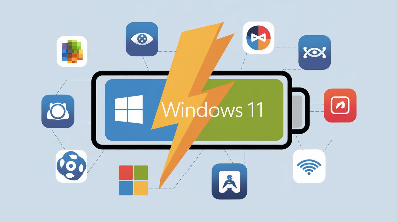 monitorizar energía en aplicaciones Windows 11