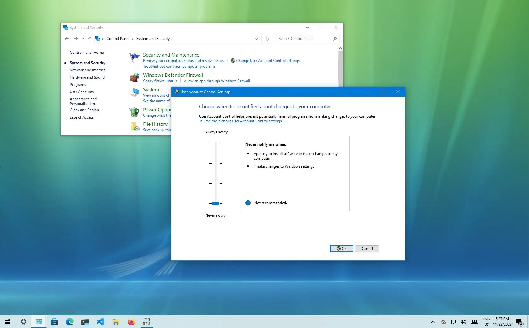 windows 11 control de cuentas de usuario