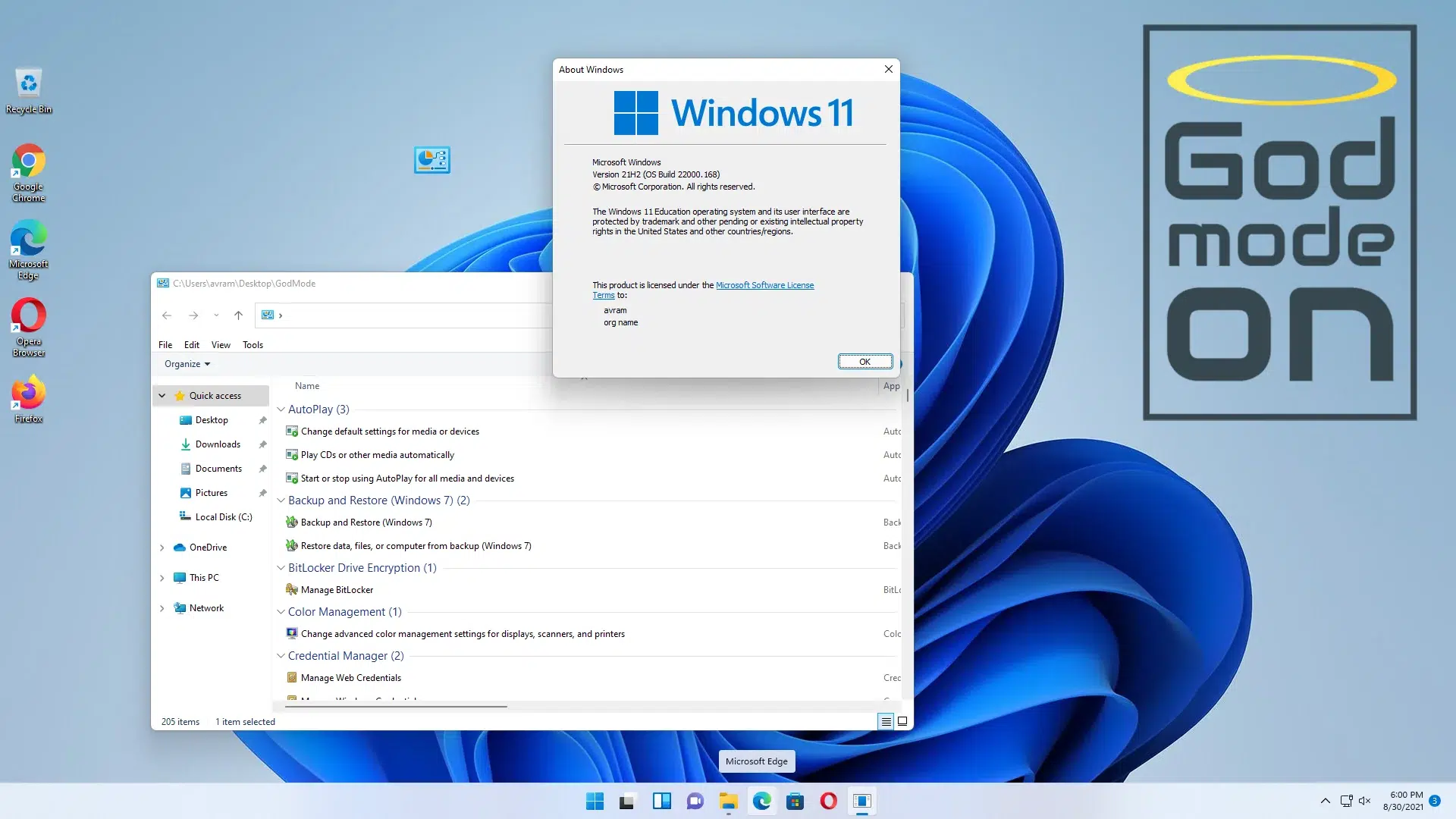 windows 11 modo dios