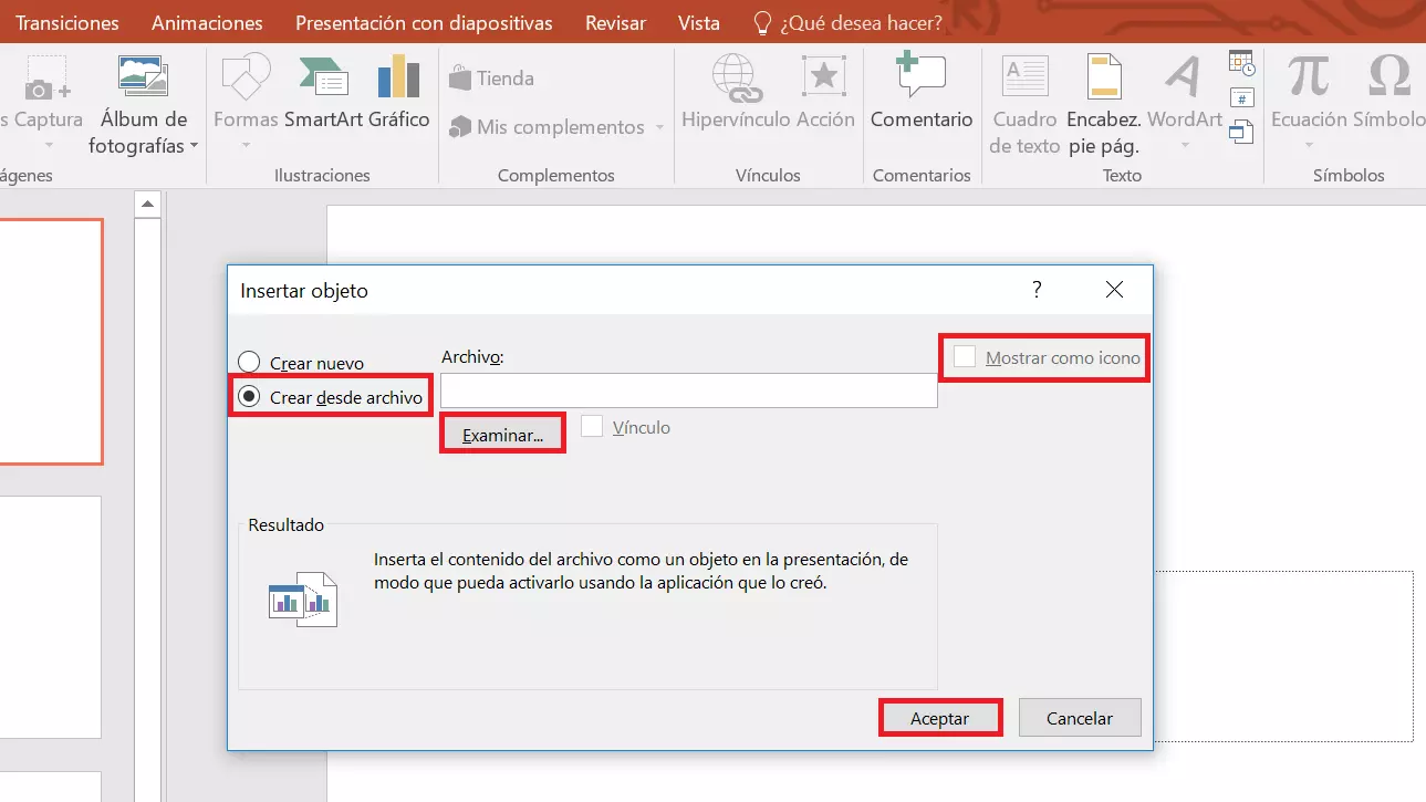 insertar word en ppt