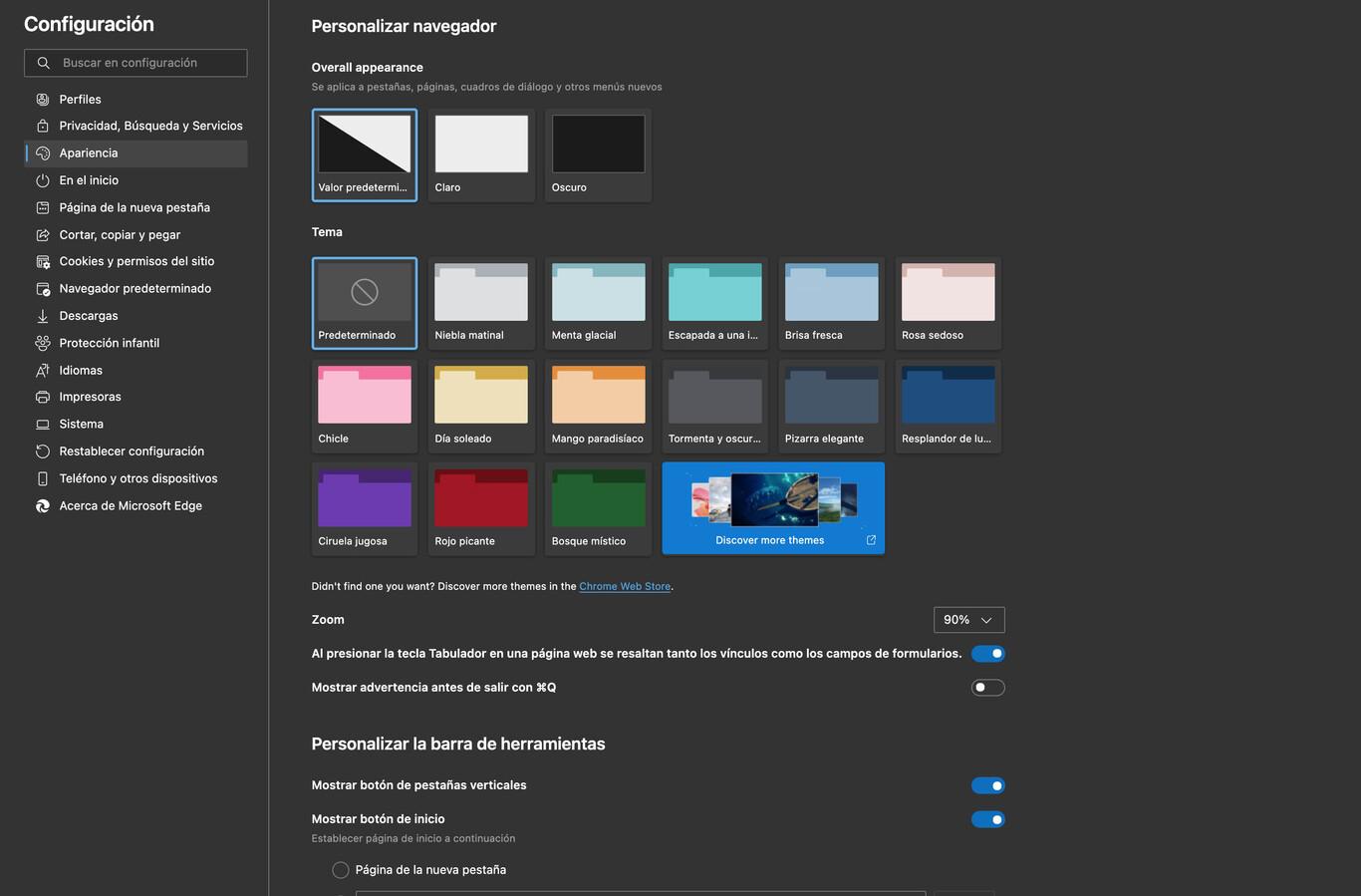 Consejos para experimentar en Edge